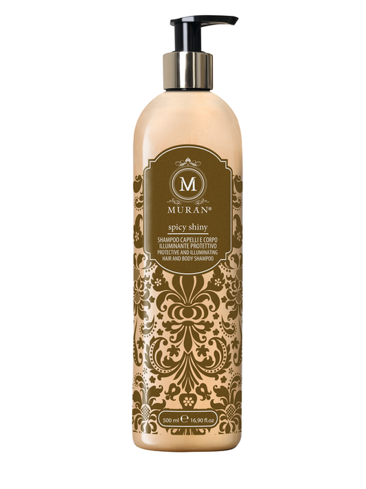 Würziges, glänzendes Schutzshampoo für glänzendes Haar und glänzenden Körper (500 ml)